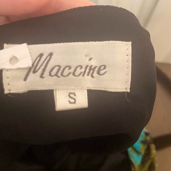 Maccine Multicoloured Stretch Pleated Dress - Picture 8 of 9